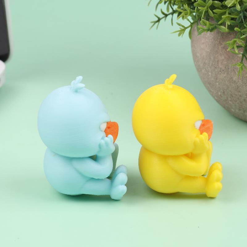 3D Printing Angry Duck Statue Angry White Eyed Funny Duck Humorous Indoor/Outdoor Home Decoration And Car Decoration