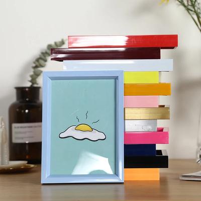 Colourful Photo Frame  Plastic Picture Dispaly Wedding Picture Decor Photo Frames Office Table Frame