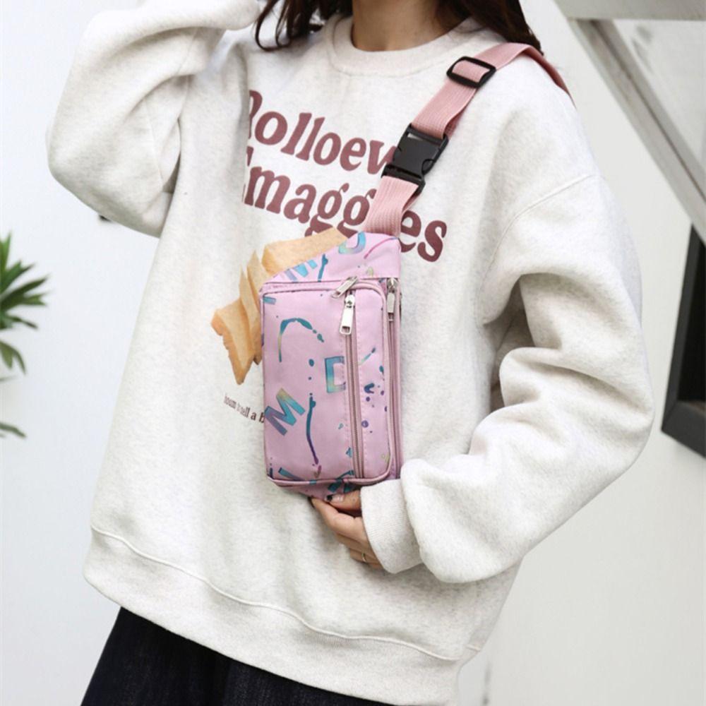 Casual Oxford Women Fanny Packs Anti-theft Large Capacity Running Waist Bag Lightweight Multi-pocket Sports Belt Pouch