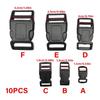 Backpack Buckle Secure Fastening Replacement Multiple Size Convenient Side Release Buckle Secure Fastening
