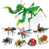 Mattoncini Creativi Modello Insetto Ape Libellula Formica Mantide Giocattoli Assemblati per Bambini Animali Interessanti Ornamenti Regali Bambini