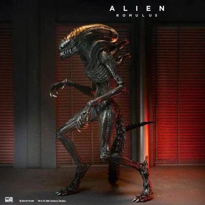 Ausländer: Romulus verbrannte Xenomorph Film Actionfigur Modell Statuen Sammlerstücke Schreibtischverzierung Jungen Halloween Geschenk