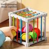 Puzzle Rainbow Stuffing Toys, Colorful Cognition Shape Toys, Fine Action Focus Grasp Training Early Education Toys