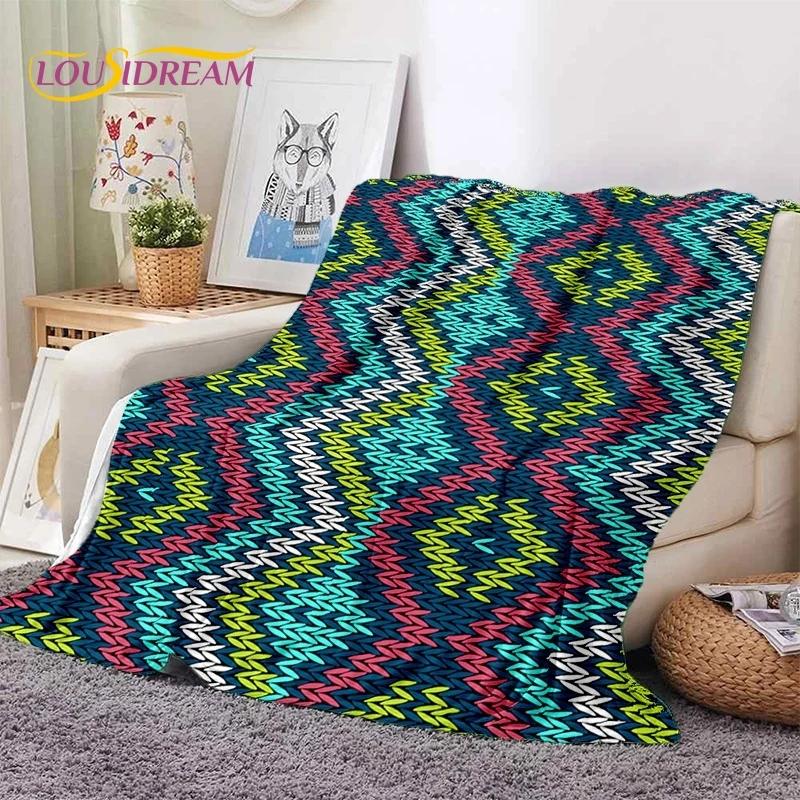 3D Lastest Nordic Turkish Bohemia Celt Soft Flannel Blankets,Throw Blanket Comfortable Blanket for Picnic Beds Sofa Home Bedroom