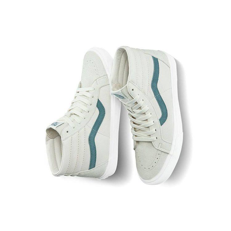 Vans SK8 HI High Top Retro Skate Shoes Unisex Light Grey Light Gray VN0A4U3D5E9