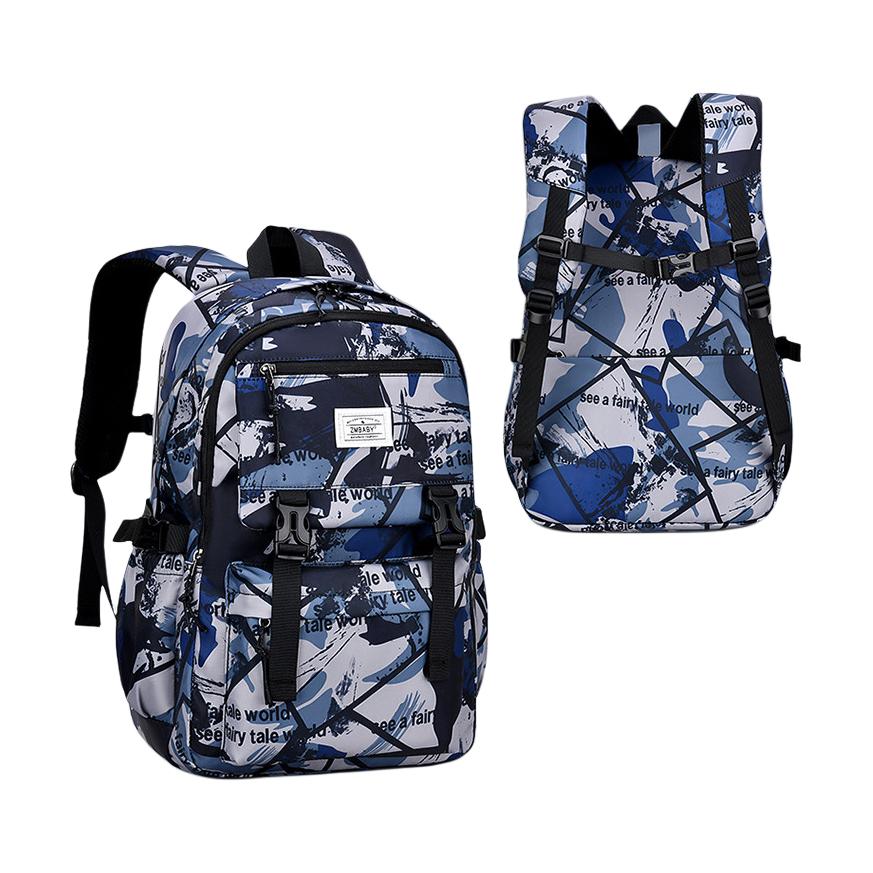 ZHIMABAOBEI Oxford Kids Bag Regular Kids' Blue & White/Yellow/Grey ZMBB-5236