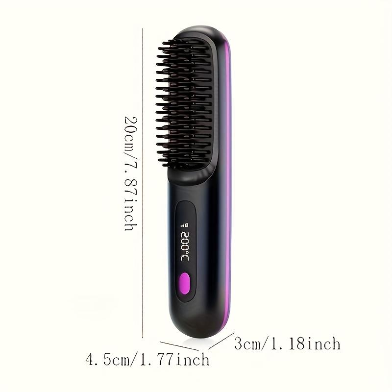 Cordless Hair Straightener Brush Rapid heating Hot Comb Hair Straightener