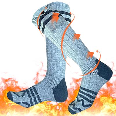 Electric Heated Socks Washable Winter Thermal Socks Outdoor Skiing Foot Warmer for Men and Women