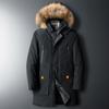 Men's Coat  Down Jacket  Puffer Overcoat Winter Parka Men White  Down