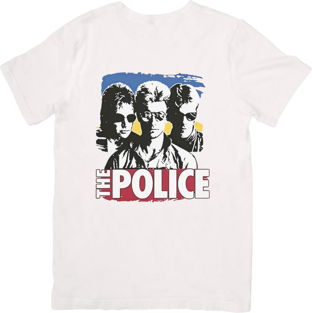 La collection Police Vintage Rétro Coupe pour Unisexe femmes T-shirts en Coton de Qualité