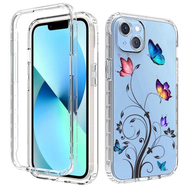 Pattern Printing Luxury Trendy Phone Cases for iPhone 14 Flower case Clear
