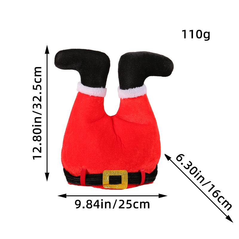 LED Christmas Hat for Adults & Children - Festive Party Decoration with Ornaments