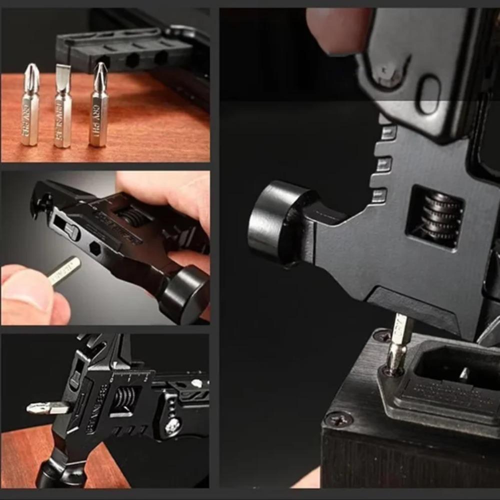 Nowy wielofunkcyjny klucz młotek nóż szczypce Outdoor Camping narzędzie survivalowe narzędzie oszczędzające pracę nóż wielofunkcyjny ze stali nierdzewnej