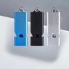 Flat Aluminum Alloy Three Tubes Survival Whistle Outdoor Survival Whistle Equipment Equipped EDC Tool