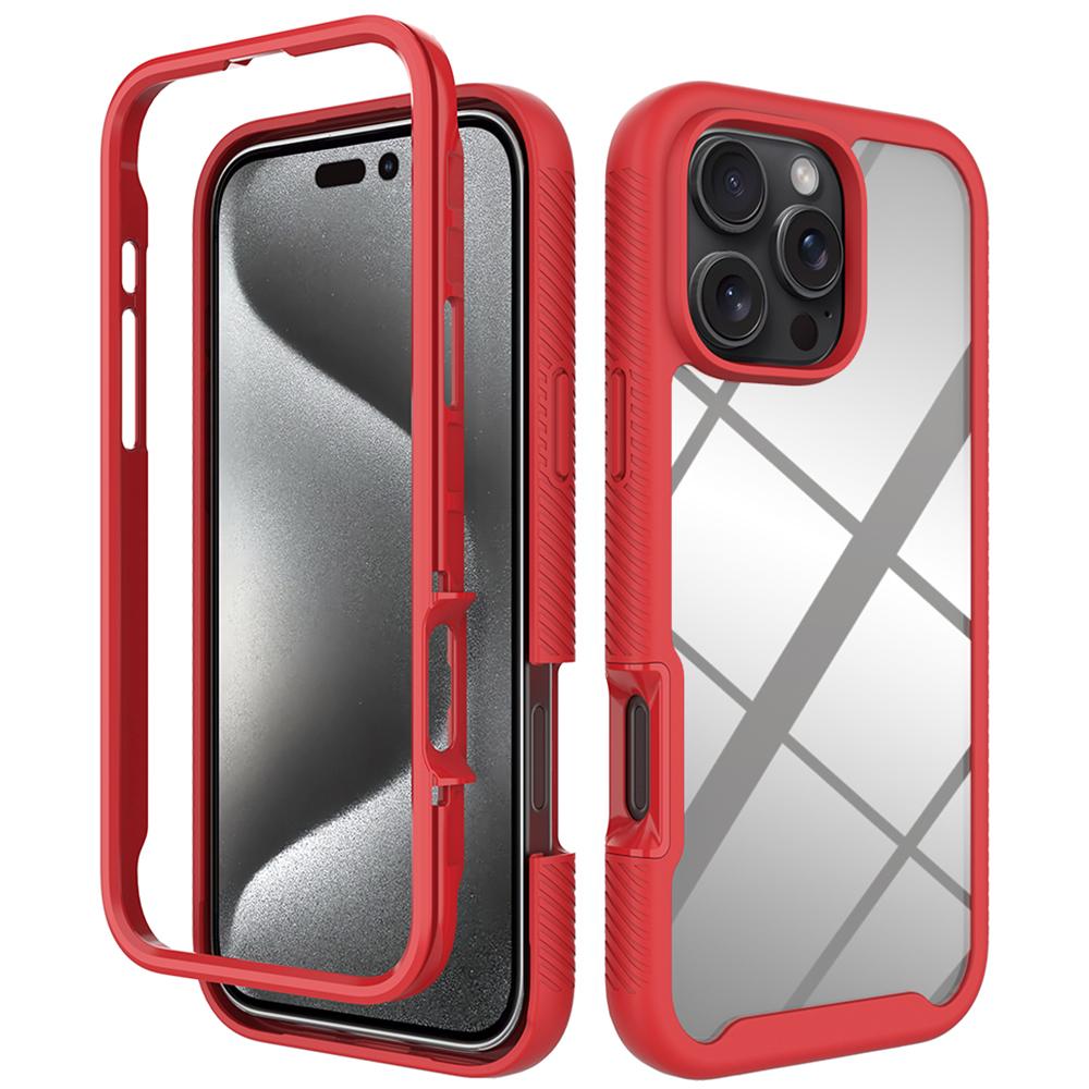 For iPhone 16 Pro Max Case Anti-Drop 2-in-1 PC+TPU Phone Cover