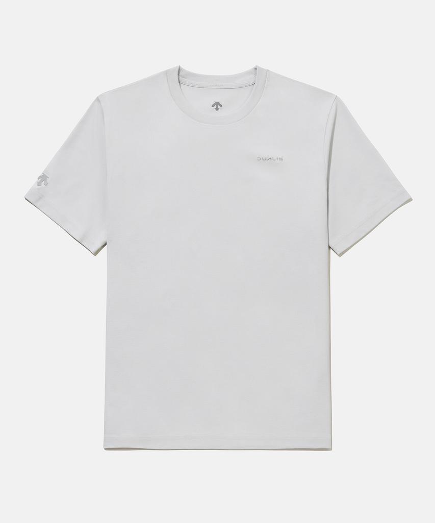 DESCENTE Dualis Round Short Sleeve T-Shirt Light Gray (Sq323Dts72) (B Type)