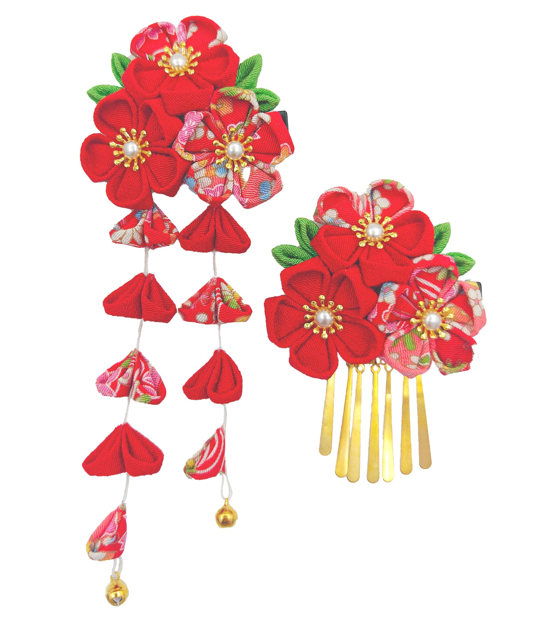 

Hair for and other Japanese Features a cherry blossom design with bells and a rainbow Includes a H2706 [JZOON] Shichi-Go-San Ornament, Tsumami-Zaiku