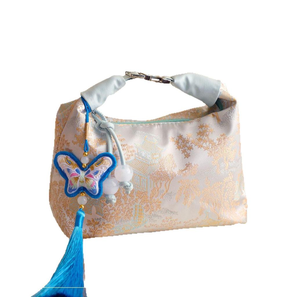 Chinese Embroidery Bridesmaid Gift Bag, Practical Wedding Handbag for Best Friend