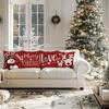1pc/4pcs Christmas Red Pillowcases: Snowman, Merry Christmas, Love Bell, and Reindeer Designs! New Year Home Decoration