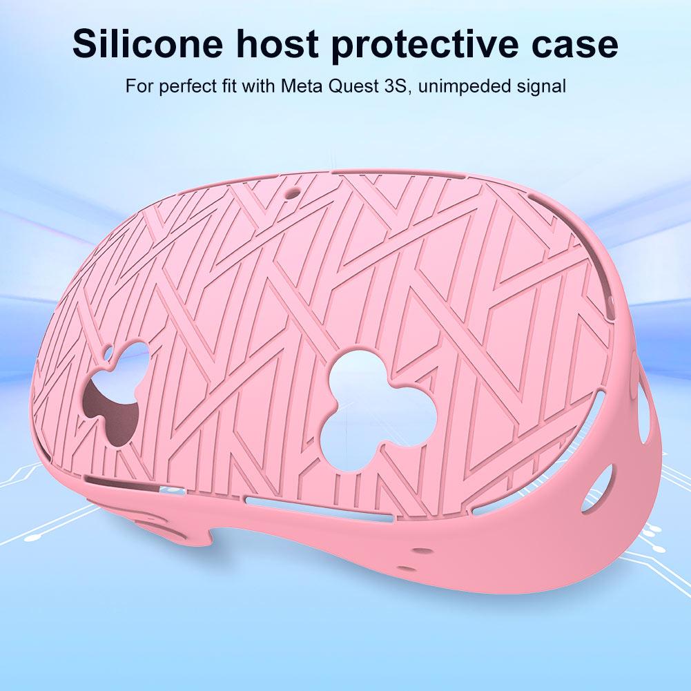 Silikon-Schutzhülle Atmungsaktive Schutzhülle Anti-Fall Staubdichte Hülle für Meta Quest 3S VR-Zubehör