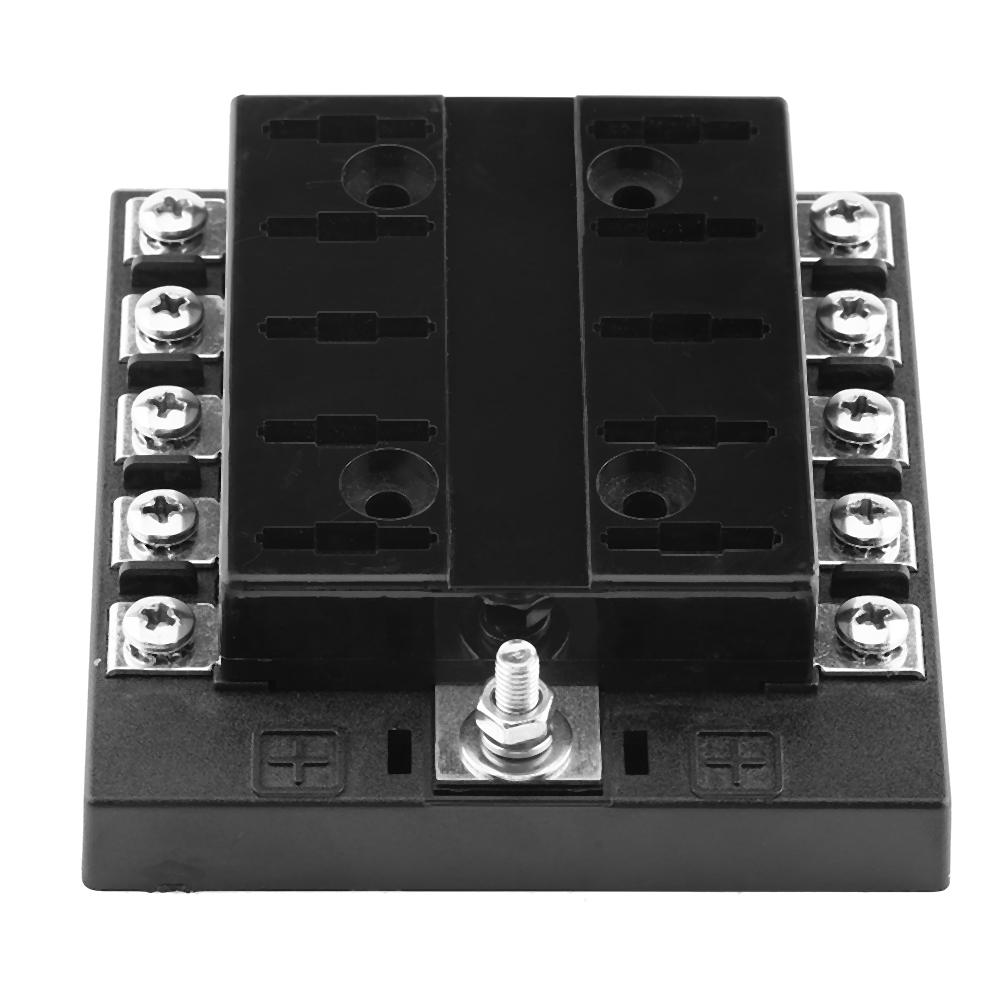 32V 10 Way Circuit Standard Blade   Box Block Holder For Auto Car Truck Boat ATC ATO