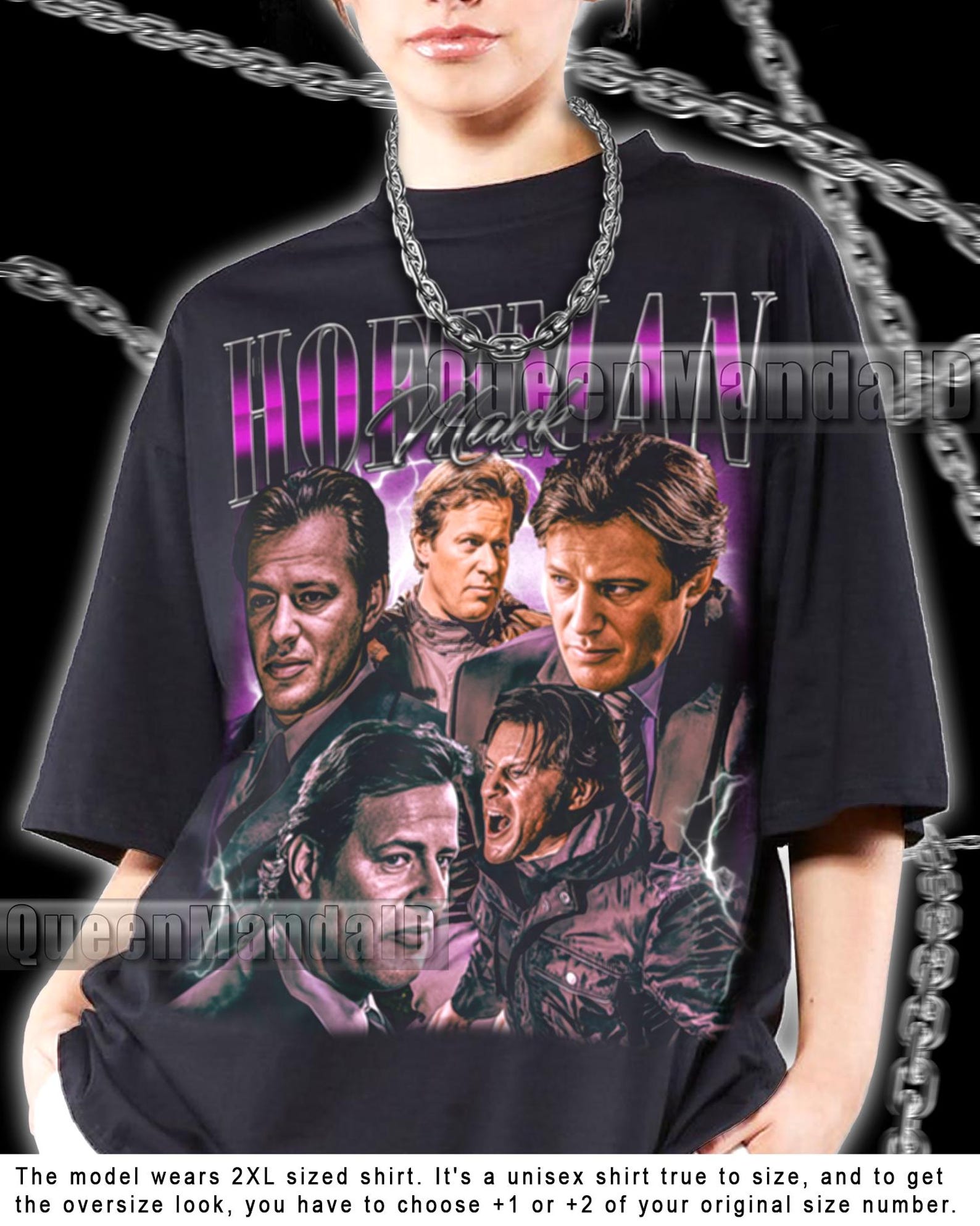 Mark Hoffman Vintage T-Shirt, 90s Retro Fan Tee PK83 3XL