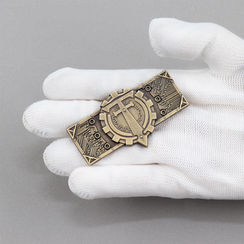 Mechanicus Retro Metal Legion Logo Brooch - Fashion Game Fan Backpack Accessory