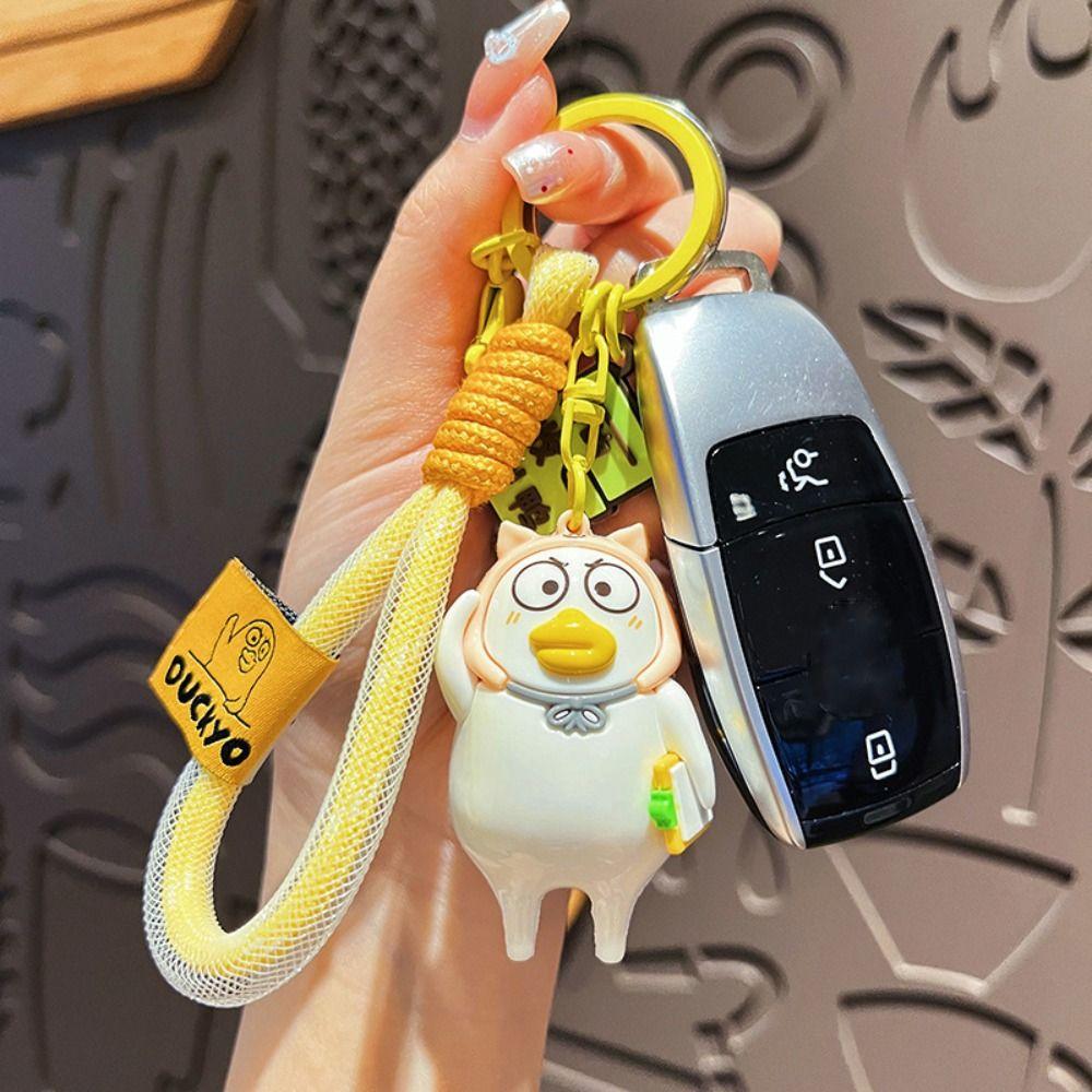 PVC Dress Slips Andedukke Nøkkelring Arbeider Hard Xiao Liu And Nøkkelring Kvinne Dame Jente