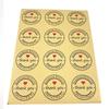 120 Stickers  Kraft Paper Thank You Stickers3.8cm  Thank youSealing Sticker Adhesive Label Stickers