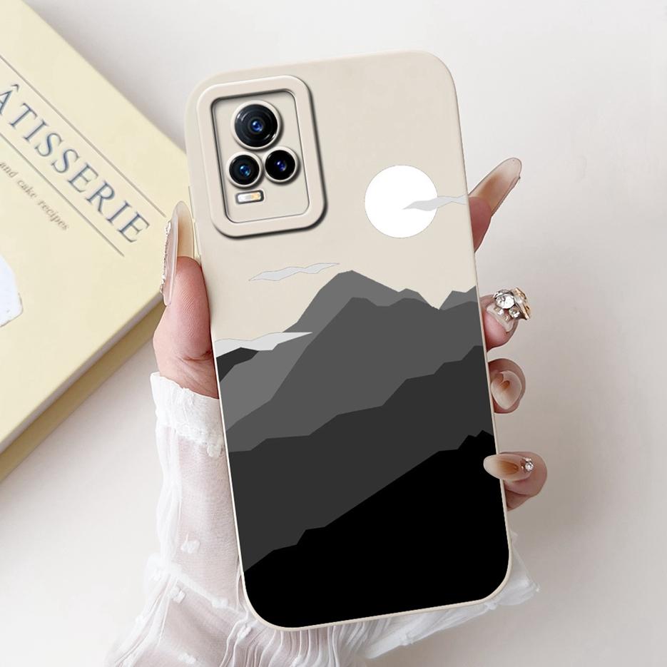 For Vivo V21e 4G Case V2061 New Fashion Candy Painted Cover Shockproof Phone Case For Vivo V21 V 21 E VivoV21e Soft Fundas Coque