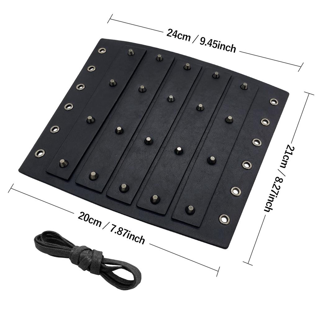 Vintage Rivet Studded Arm Guard Medieval Armor Bracers Cosplay Party Costume Accessories Role Play Renaissance Gauntlet