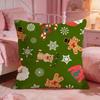Cchristmas Cushion Cover Premium Comfort Reversible Pillow Cove Two In One Design For Any Room  Car Interior