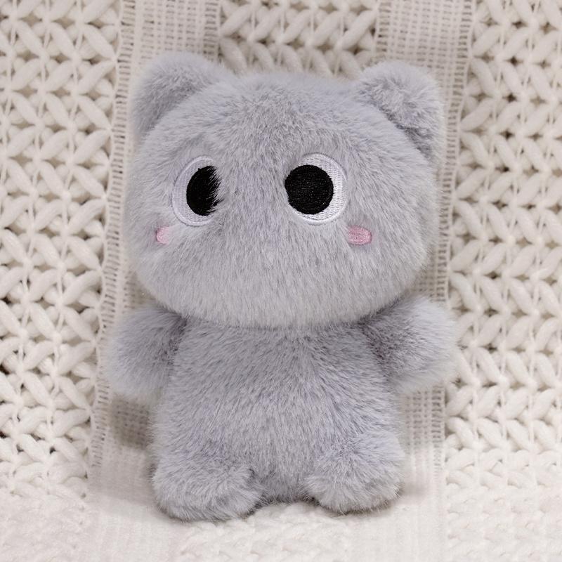 20Cm Soft Siamese Cat Stuffed Plush Toy Orange & Black Kitten Animal Doll Cute Birthday Gift For Kids