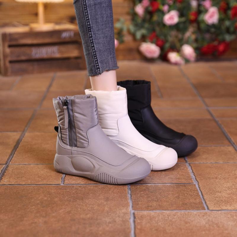 Snow boots women's cotton shoes winter velvet thickened women's shoes platform comfortable northeast short boots