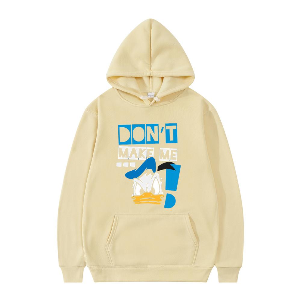 Disney Hoodie Winnie Donald Duck Spring and Autumn Sweatshirt Fashion Jacket Pullover Long Sleeve Clothing Loose Street Hooded
