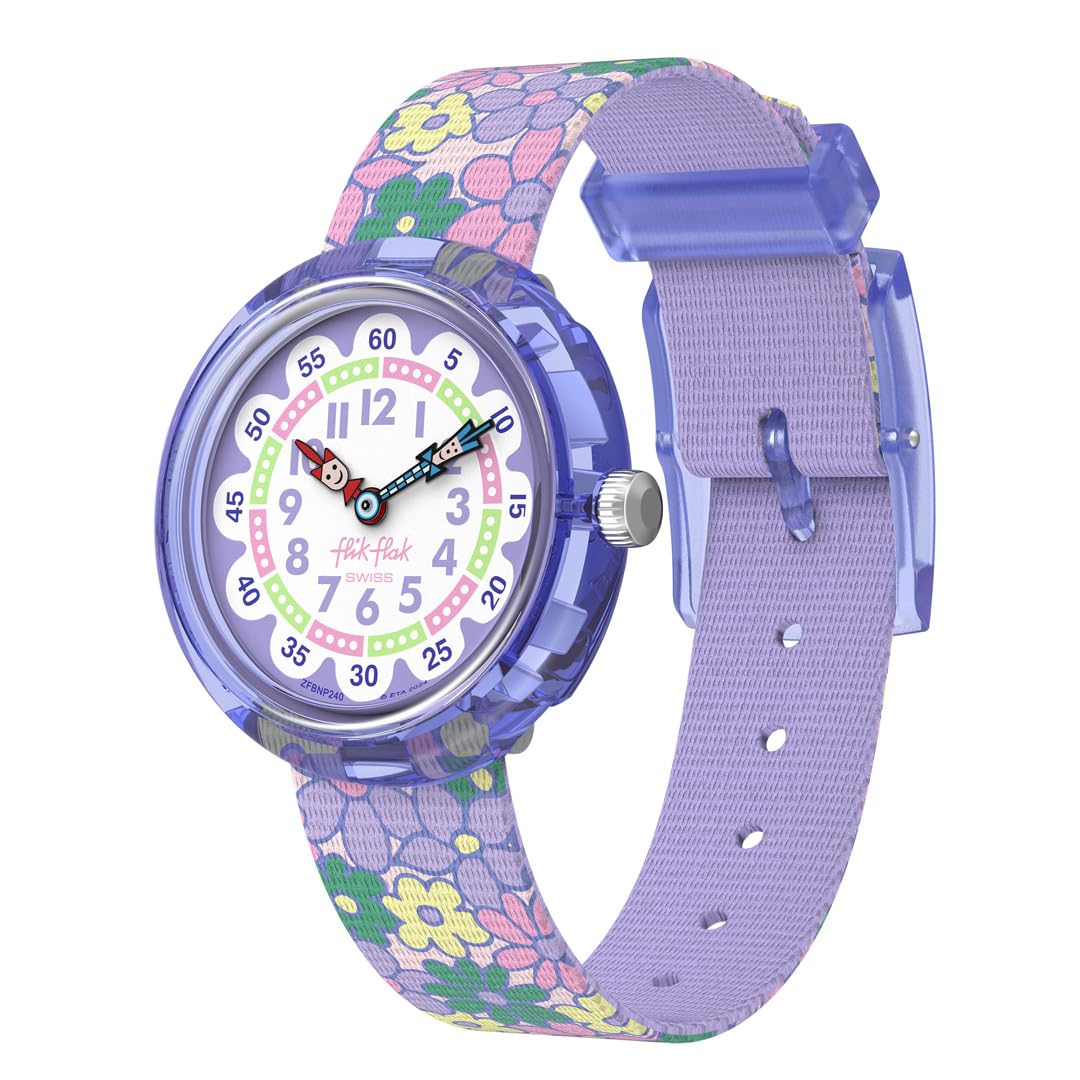 

Flick Flak FLOWER FIELDS FBNP240 Фиолетовые Часы [Swatch] Для Девочек фиолетовый