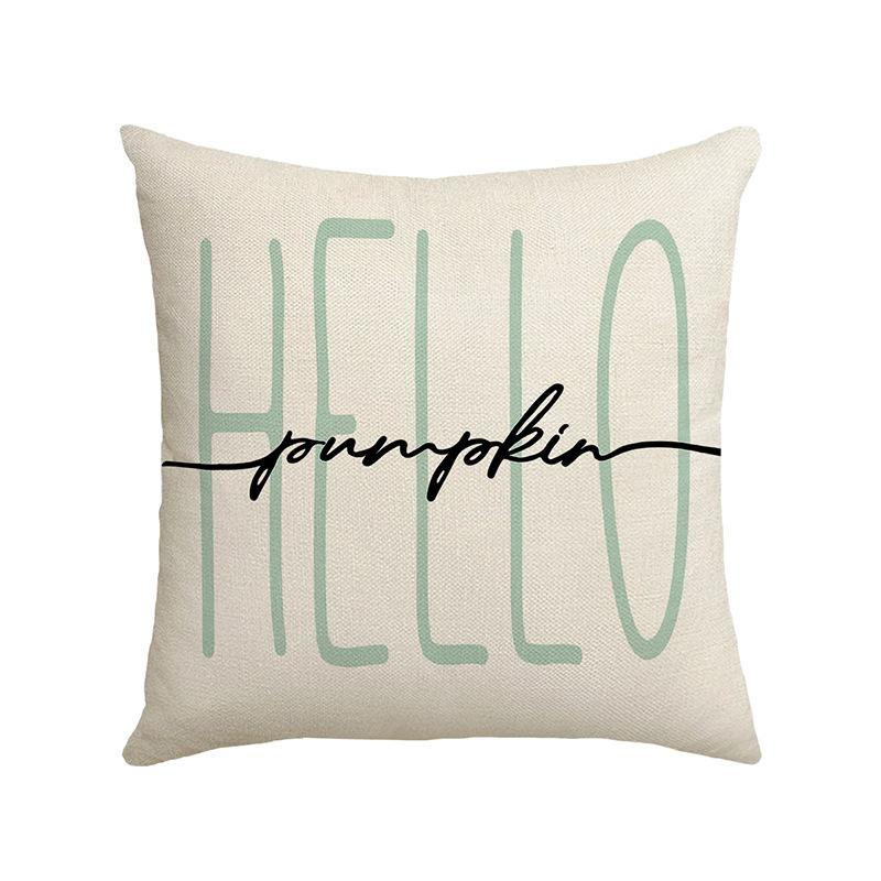 Linen Pumpkin Truck Party Decoration Throw Pillow Cover Autumn Sofa Bedroom Living Room Printed Cushion Pillow