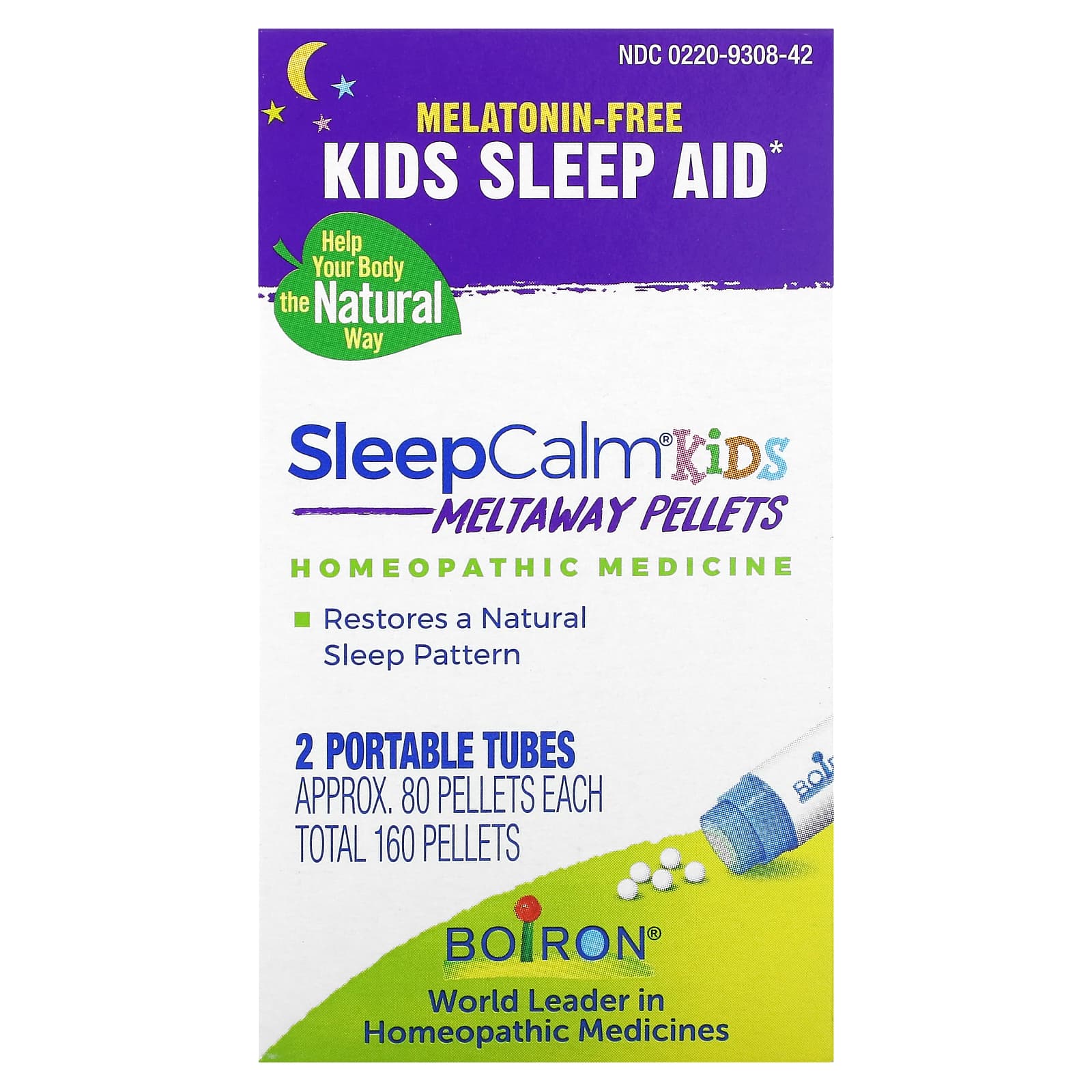 

Sleepcalm® Kids, 2 Portable Tubes, 80 Tablets Per Pellets