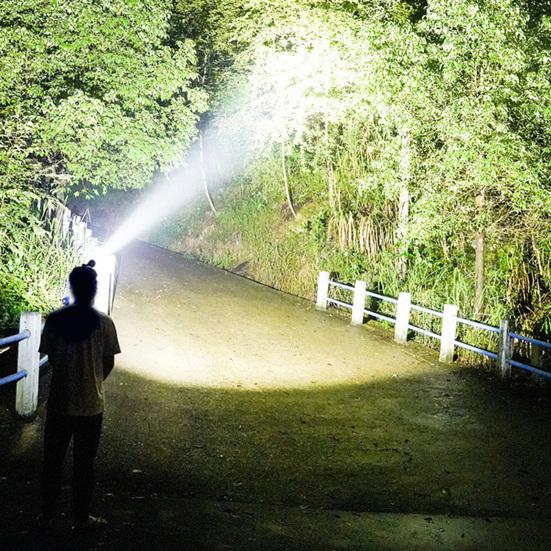 LED Headlamp 90-Degree Adjustable Motion Sensor Rechargeable Waterproof Outdoor Camping Headlamp Emergency Light