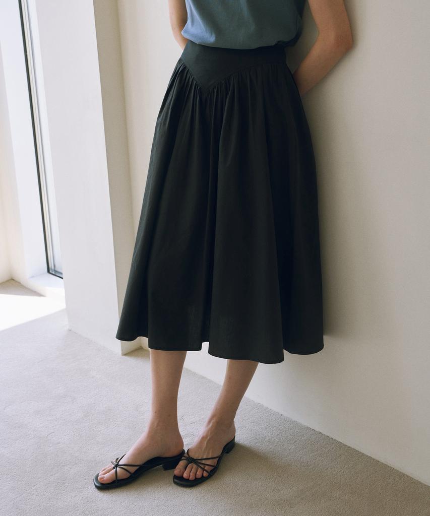 Yulago Garden Shirring Skirt