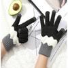 Tie Dyeing Riding Split Finger Gloves Colorful Women Gloves Fashion Thick Warm Gloves