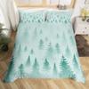 Snow Mountain Duvet Cover Set Iceberg Sunrise Sunset Bedding Set Microfiber Winter Natural Scenery Quilt Cover Single King Size