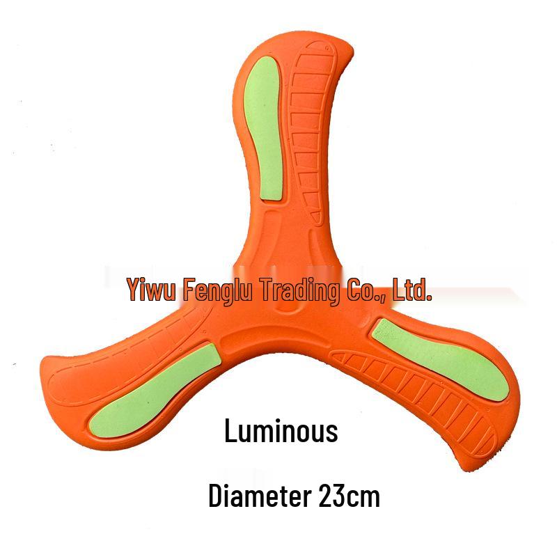 Светящийся мягкий трехлопастной бумеранг для детей - Безопасная школьная и уличная игрушка для родителей и детей