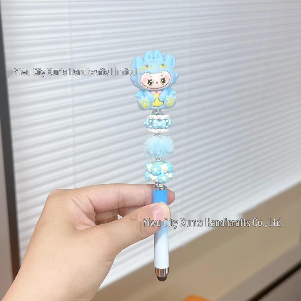 DIY Bead Pen: Cute Handmade Touchscreen Gel Pen Doll - Ideal Student Gift