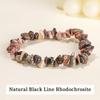 JD Natural Crystal Stone Seven Chakra Irregular Energy Bracelet Women Men Healing Amethyst Fluorite Chip Strand Bracelet Gift