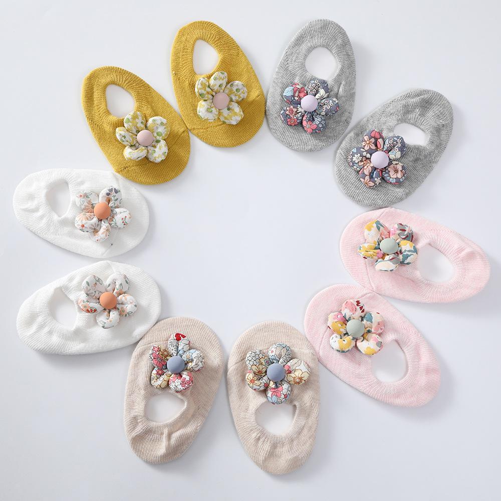 New Little Flower Butterfly Baby Socks Spanish English Style Baby Socks INS Princess Socks Boat Socks Floor Socks