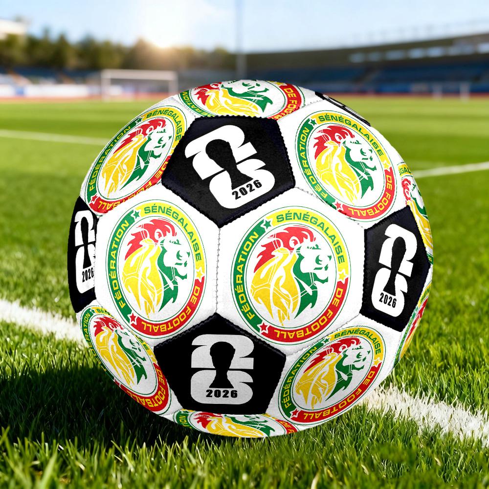 1 pz Pallone da Calcio Senegal Taglia 5 Pallone da Calcio Professionale Partita Allenamento Pallone da Calcio Sportivo Indoor e Outdoor Pallone da Allenamento Club Leggero Resistente Y16