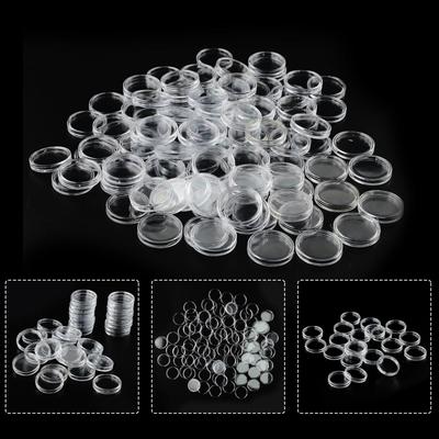 Storage Coin Holder Protection Collection Accessories Transparent 100pcs