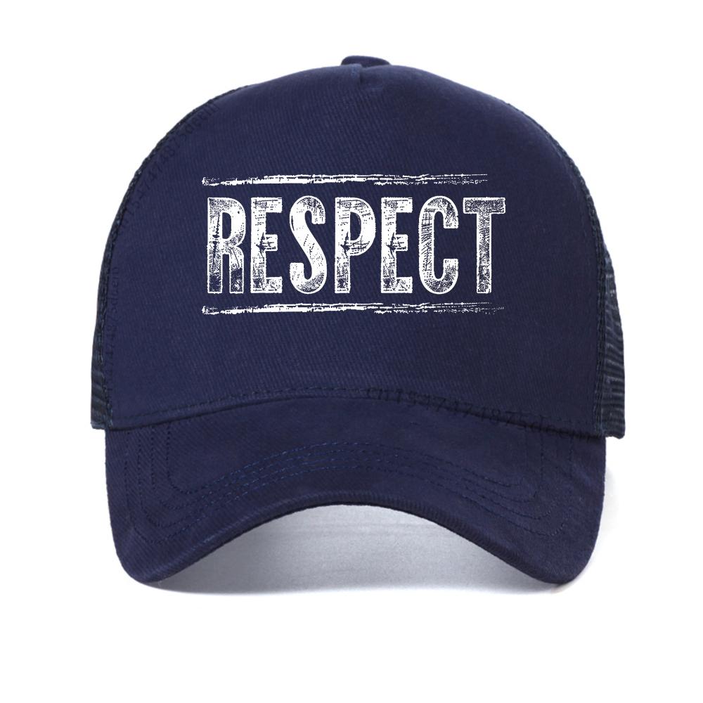 

RESPECT The Locals Surf For Life Print baseball cap Unisex Hip Hop hat fashion Summer outdoor adjustable mesh breathable Truck hat Adjustable