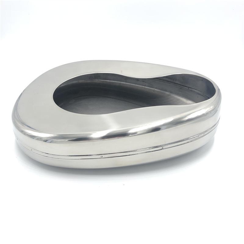 304 Stainless Steel Western-Style Commode with Lid for Bedridden Use